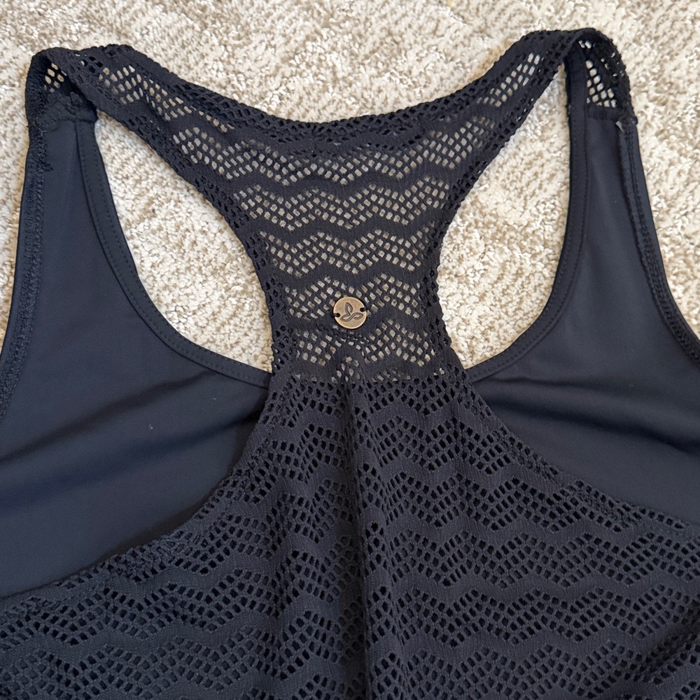 Prana Women's Black Eisley Sleeveless Cover-Up Tunic Swimwear—S - Picture 10 of 11